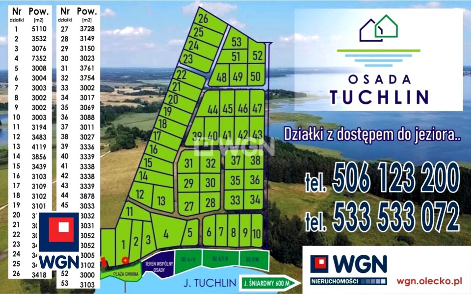 Działka rolna Tuchlin