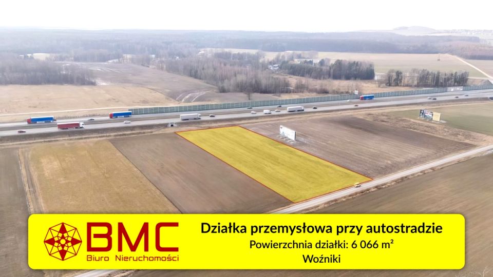 Działka przemysłowa Woźniki