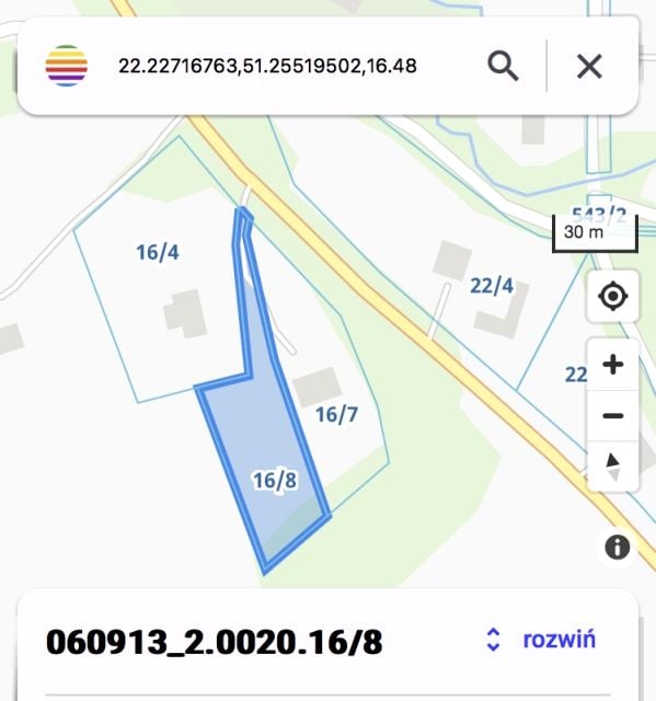 Działka budowlano-rolna Wojciechów-Kolonia Piąta