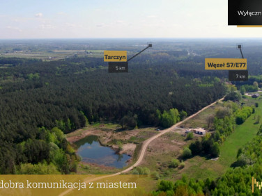 Działka przy lesie