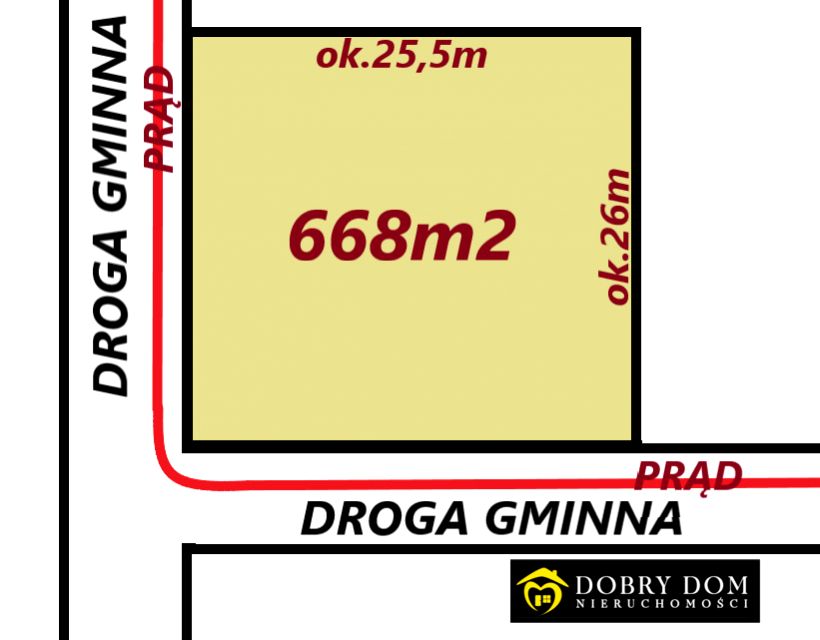 Działka przy lesie