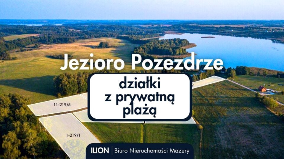 Działka nad jeziorem