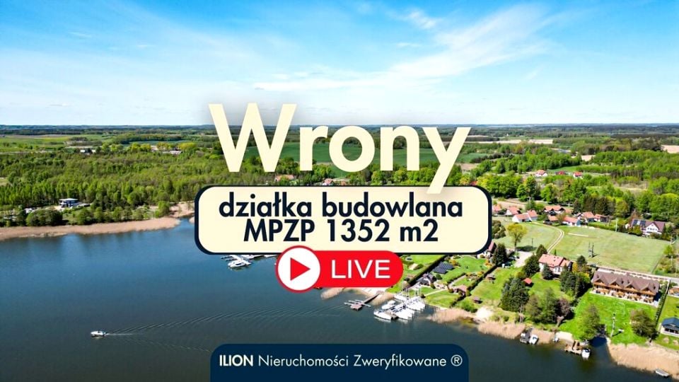 Działka budowlana Wrony