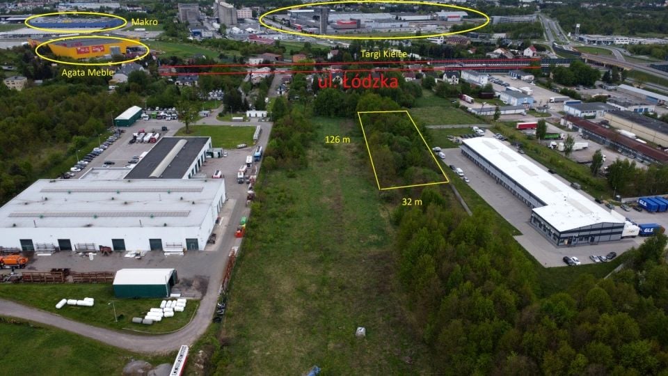 Działka inwestycyjna Kielce