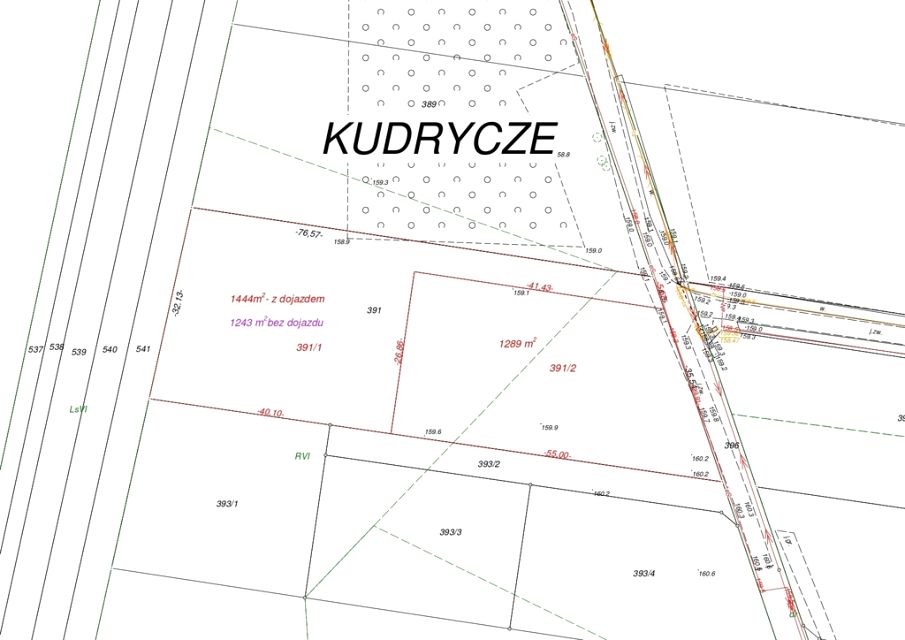 Działka budowlana Skrybicze