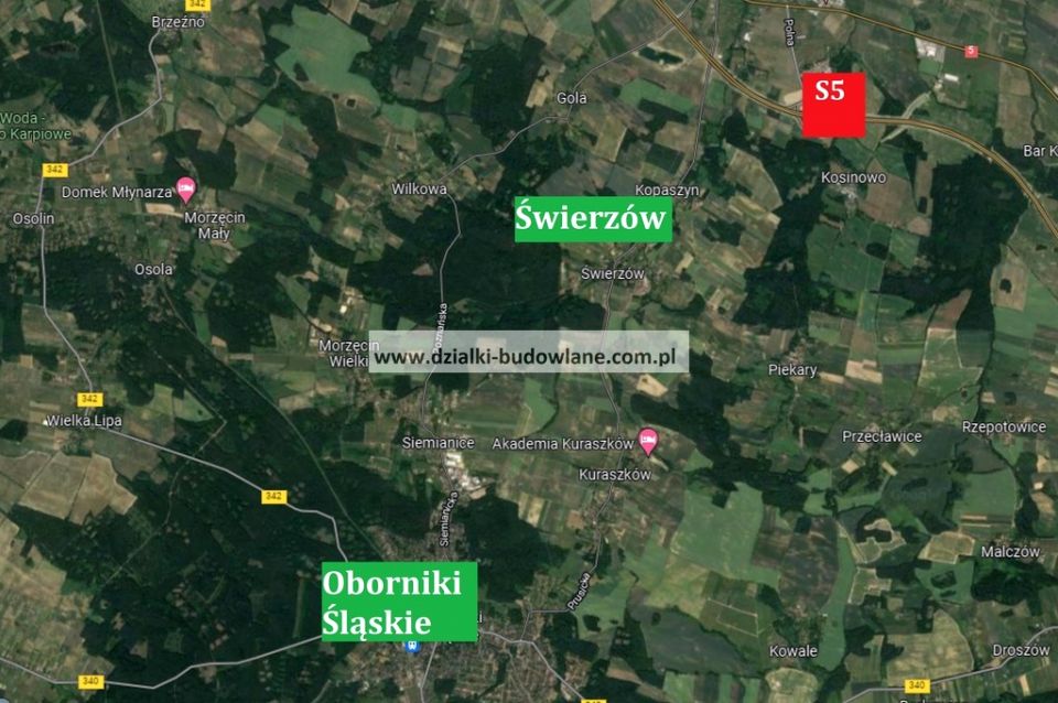 Działka budowlana Świerzów