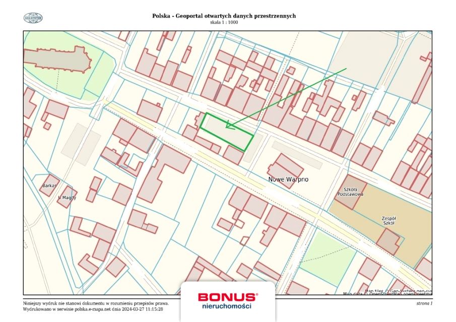 Działka budowlana Nowe Warpno