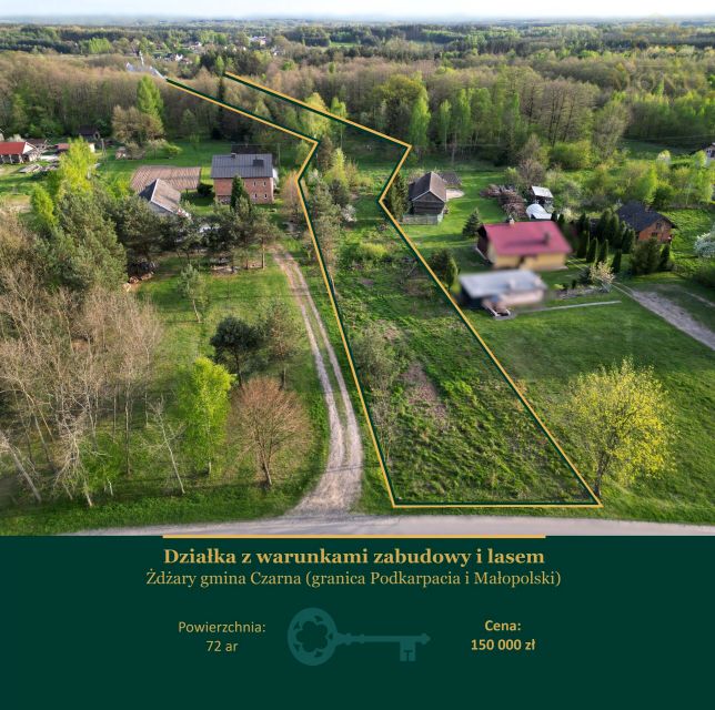 Działka budowlano-rolna Żdżary