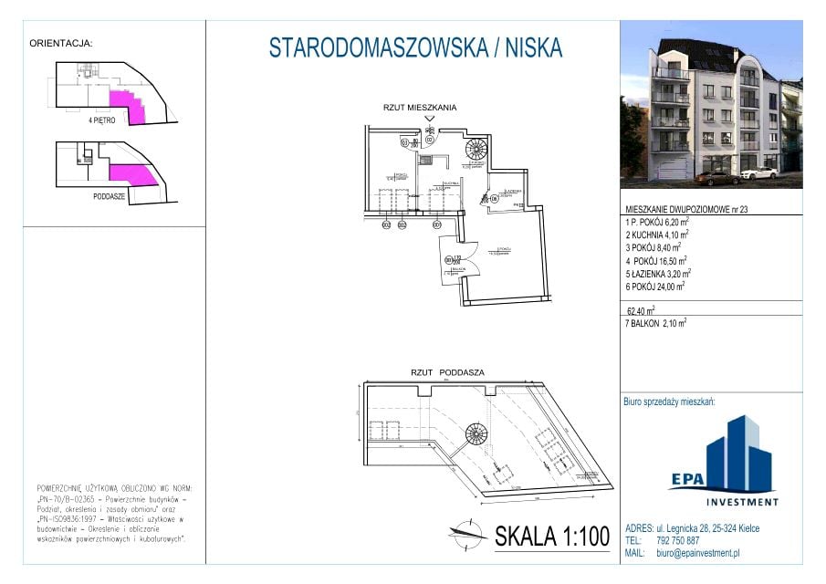 Mieszkanie Centrum, ul. Starodomaszowska 38