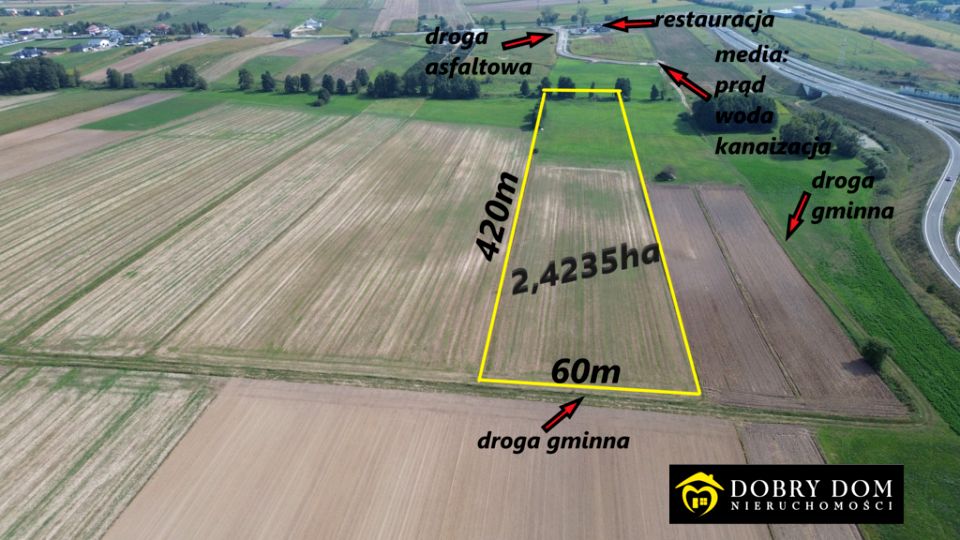 Działka inwestycyjna Zambrów