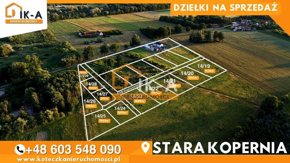 Działka budowlana Stara Kopernia sprzedam