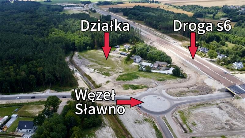 Działka usługowa Sławno