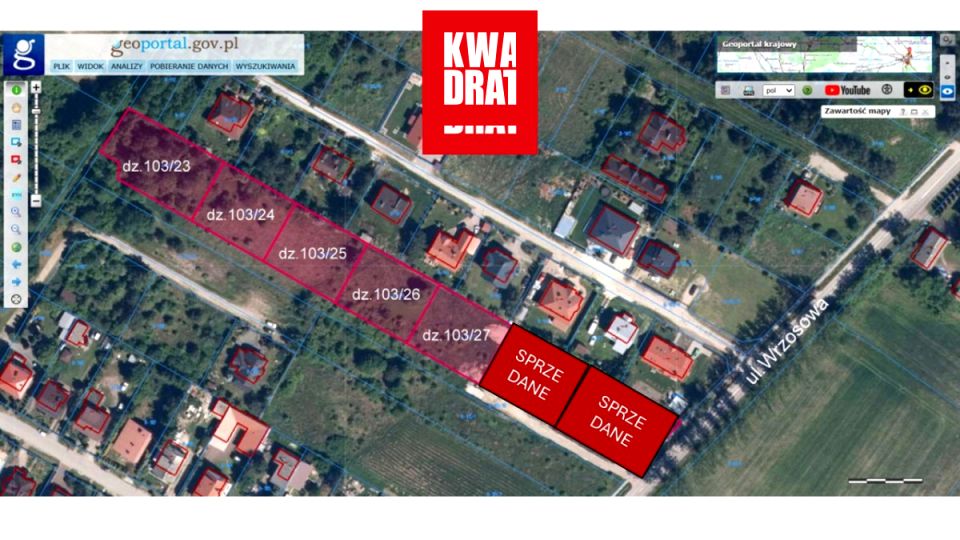 Działka budowlana Glinianka