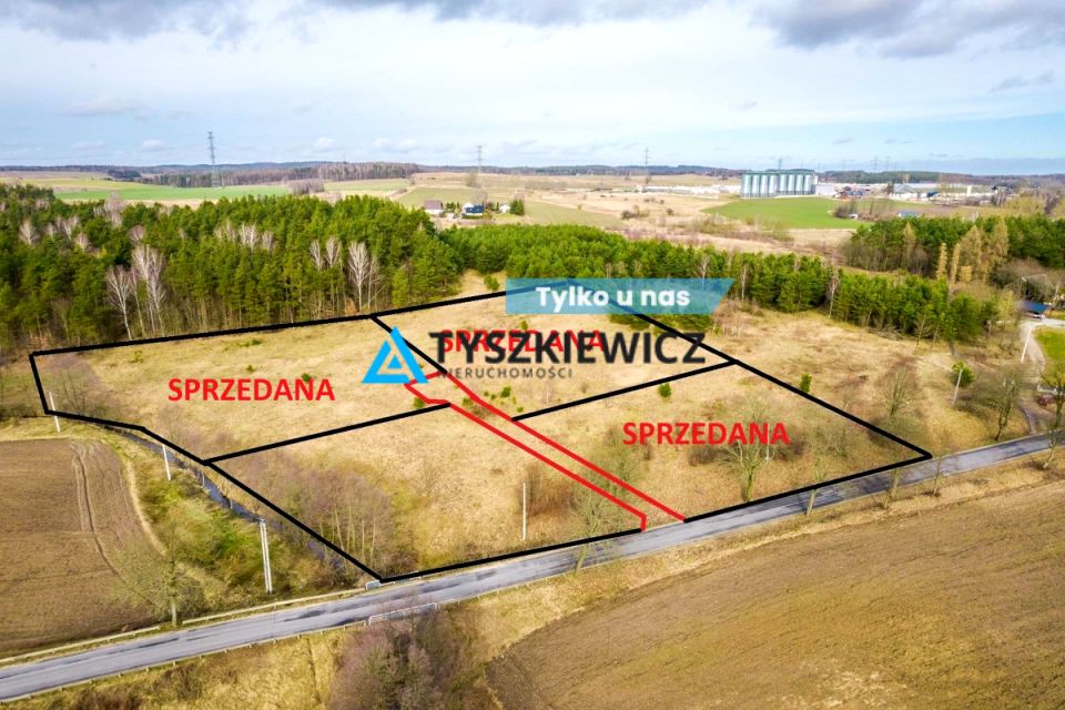 Działka przy lesie
