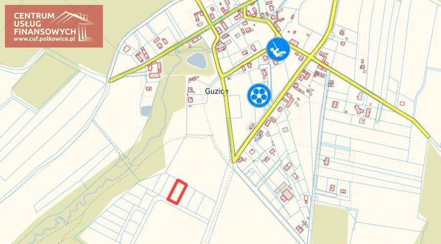 Działka budowlana Guzice