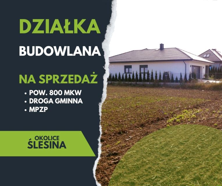 Działka budowlana Ślesin