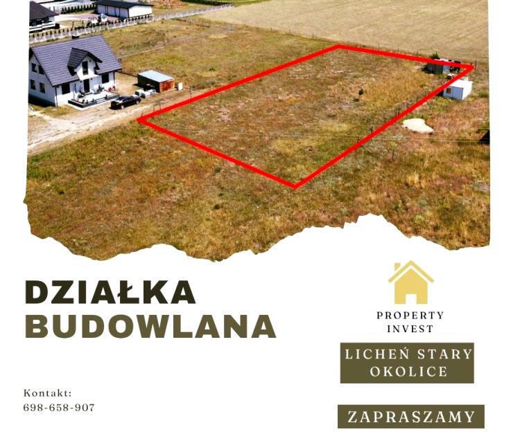 Działka budowlana Licheń Stary