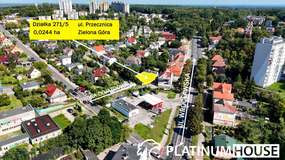 Działka usługowa Zielona Góra