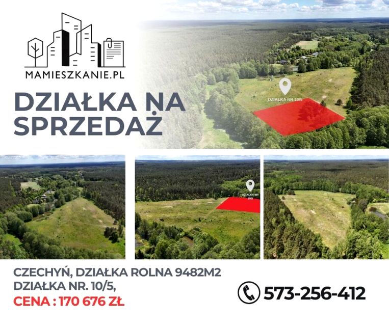 Działka rolna Czechyń