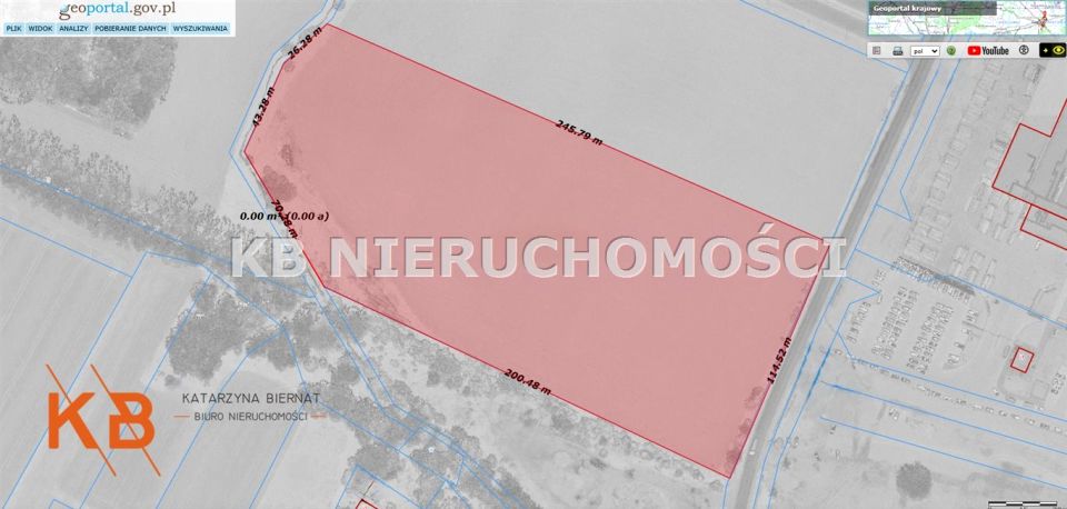 Działka usługowa Wodzisław Śląski sprzedam
