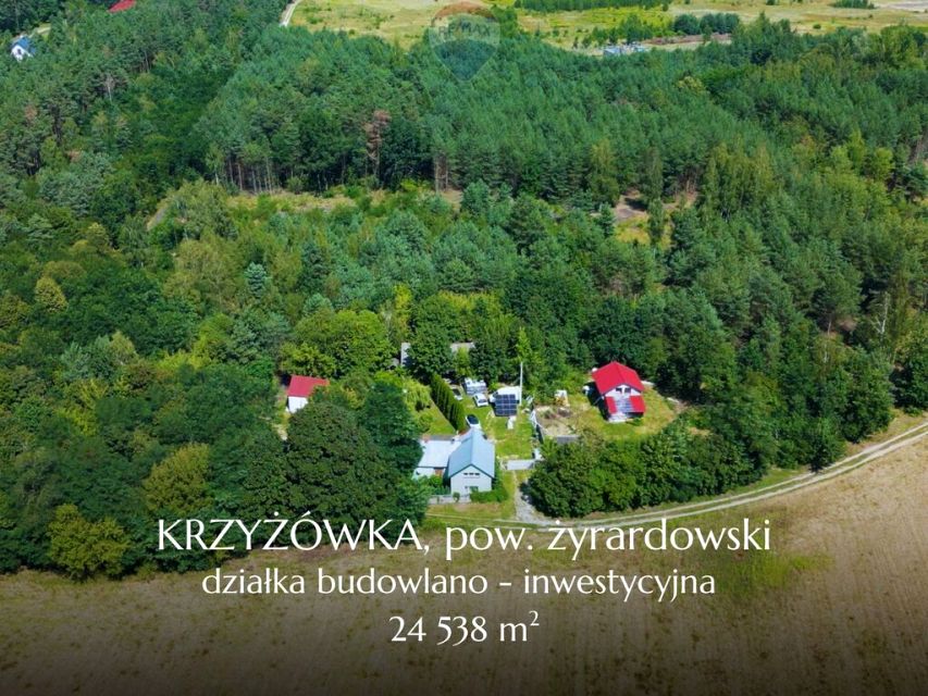 Działka budowlano-rolna Krzyżówka