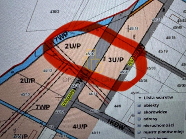 Działka usługowa Krzyżanowice