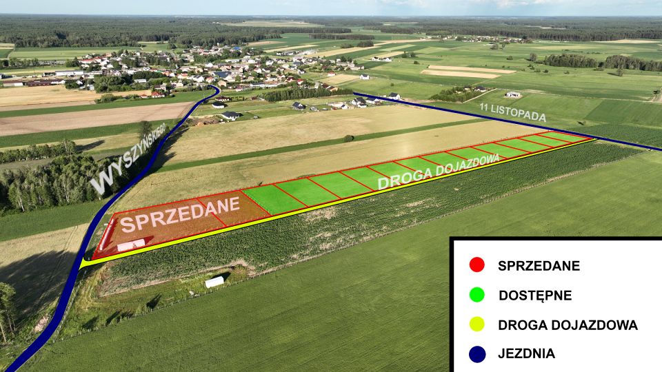 Działka budowlano-rolna Kołaki Kościelne
