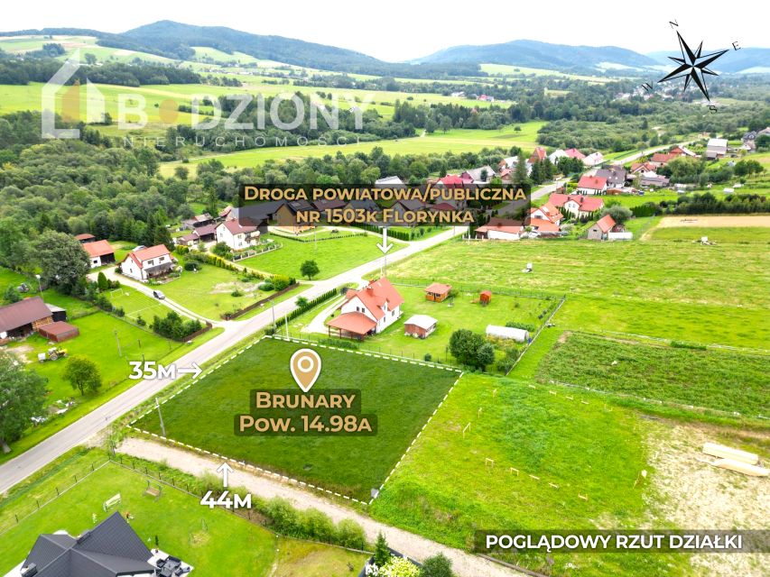 Działka budowlana Brunary