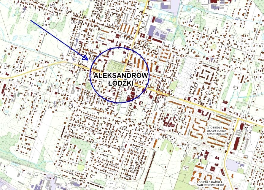 Działka inwestycyjna Aleksandrów Łódzki