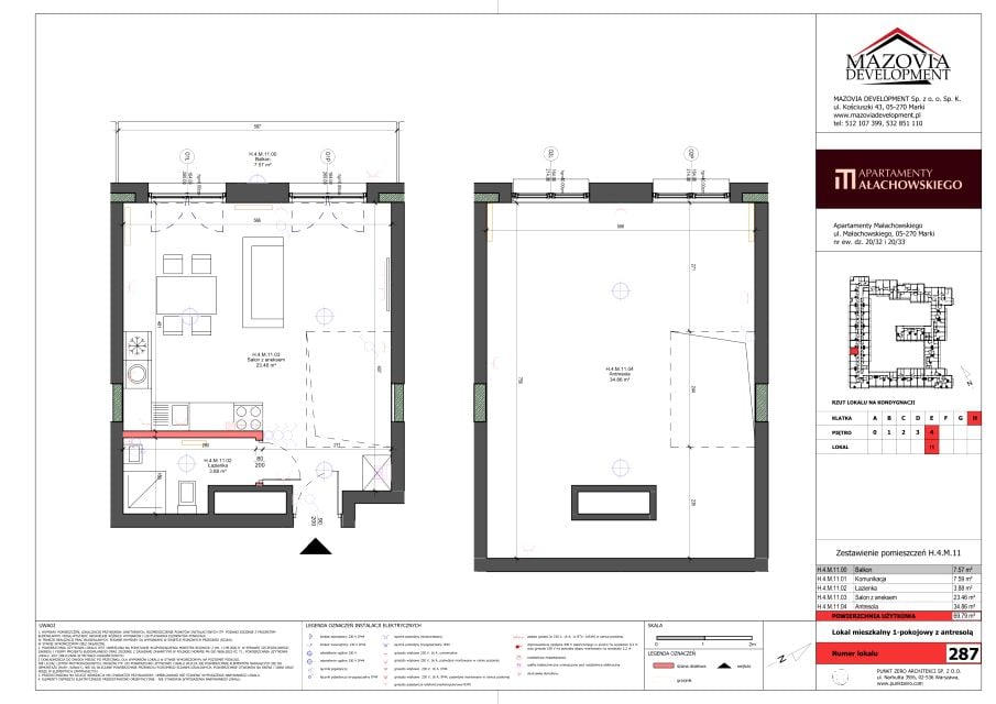 Mieszkanie w Markach 69,79 m² z rynku pierwotnego