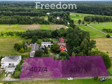 Działka przy lesie