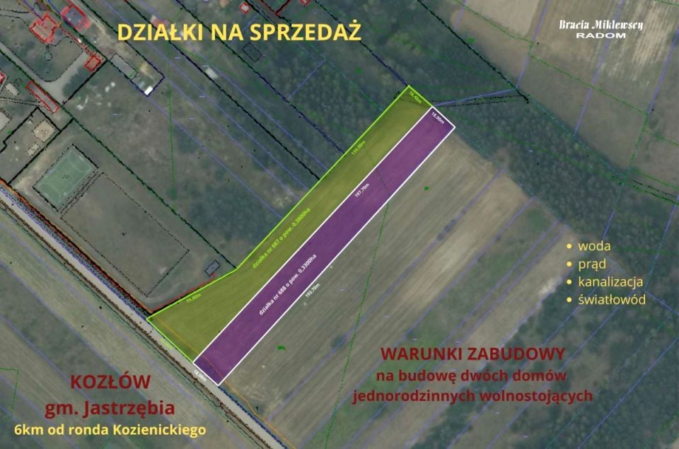 Działka budowlana Kozłów