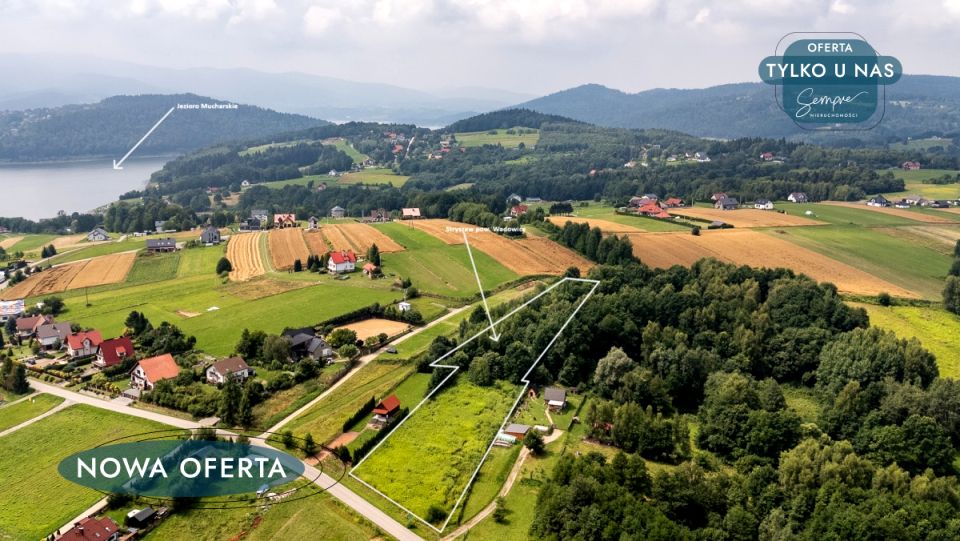 Działka usługowa Stryszów