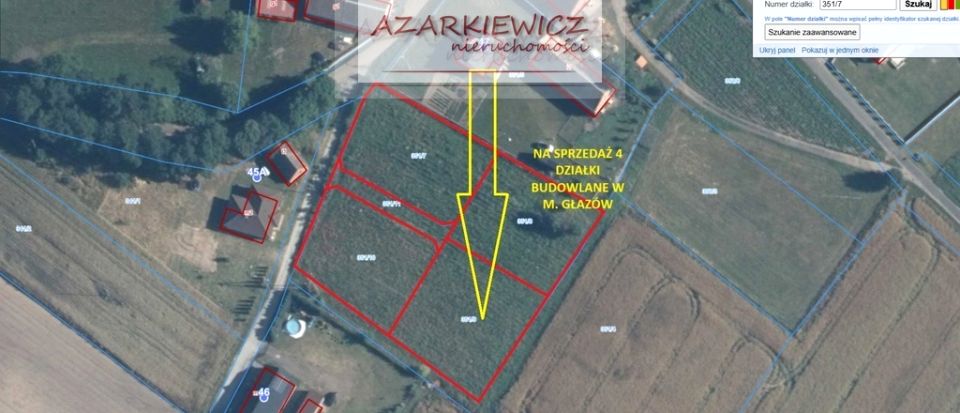 Działka budowlana Głazów