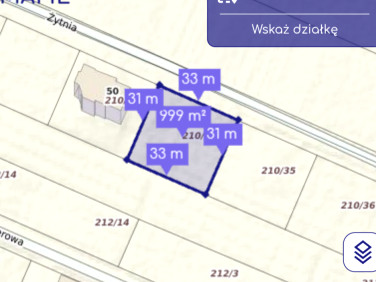 Działka budowlana Tumlin-Wykień