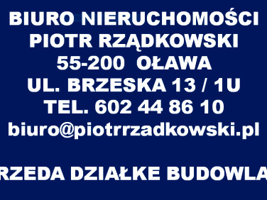 Ogrodzona działka sprzedam