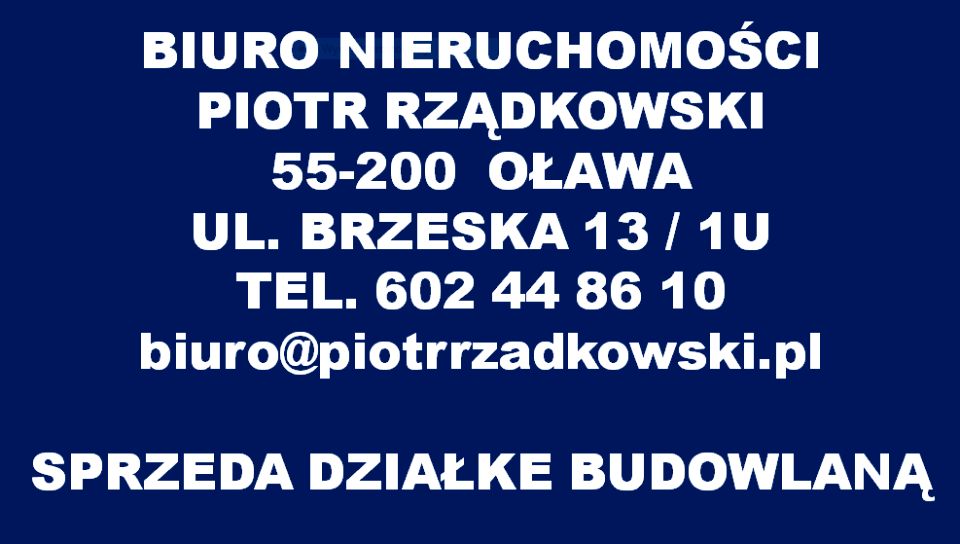 Ogrodzona działka sprzedam