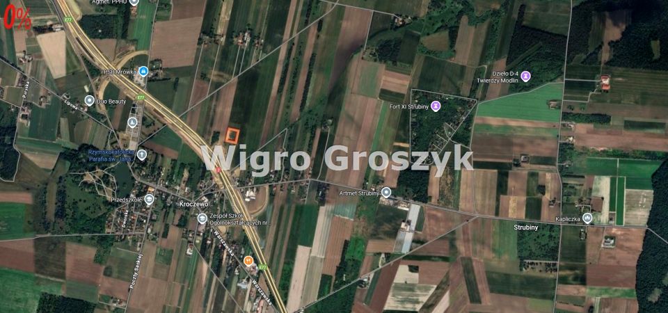 Pusta działka Strubiny