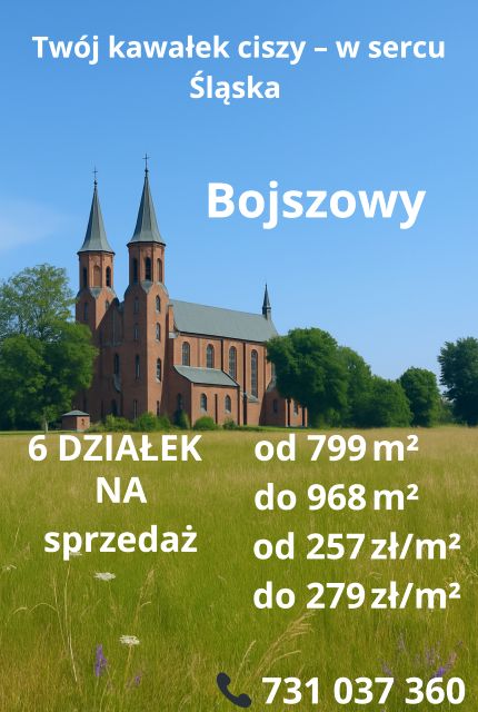 Działka budowlana Bojszowy
