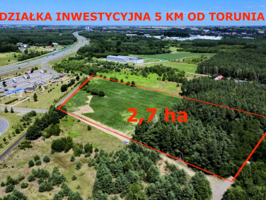 Działka przemysłowa Lubicz Dolny