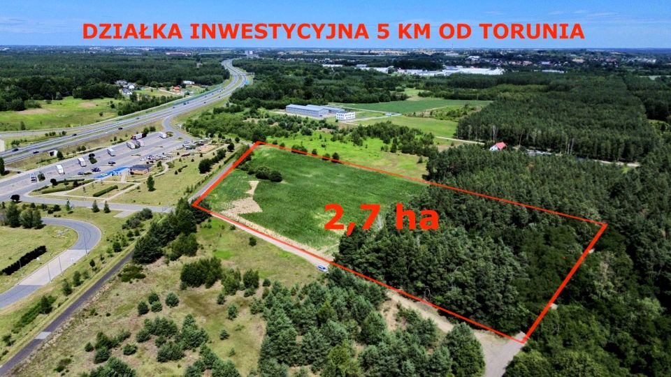 Działka przemysłowa Lubicz Dolny