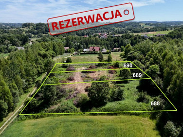 Działka przy lesie