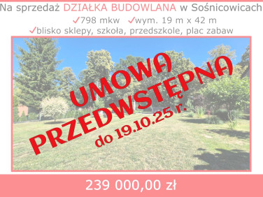 Działka budowlana Sośnicowice sprzedam