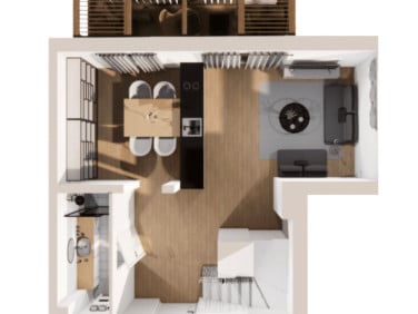 Mieszkanie apartamentowiec przy lesie