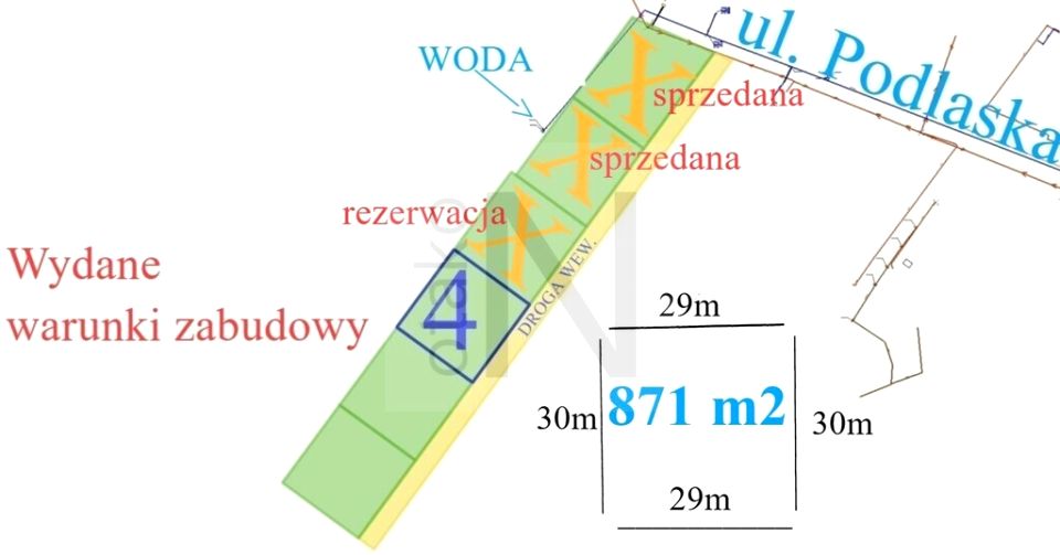 Działka budowlana Gorzelnia sprzedam