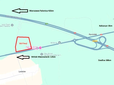 Działka usługowa Leonów