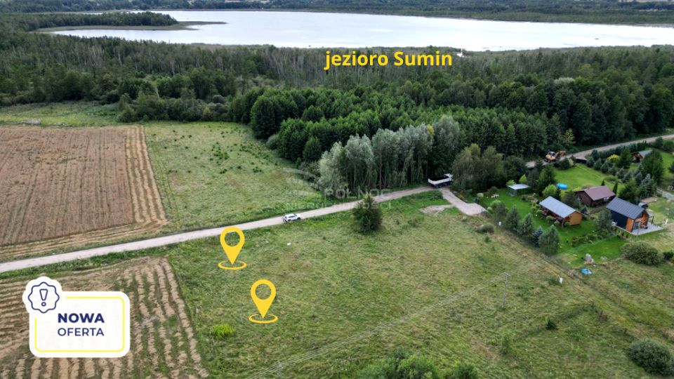 Działka nad jeziorem