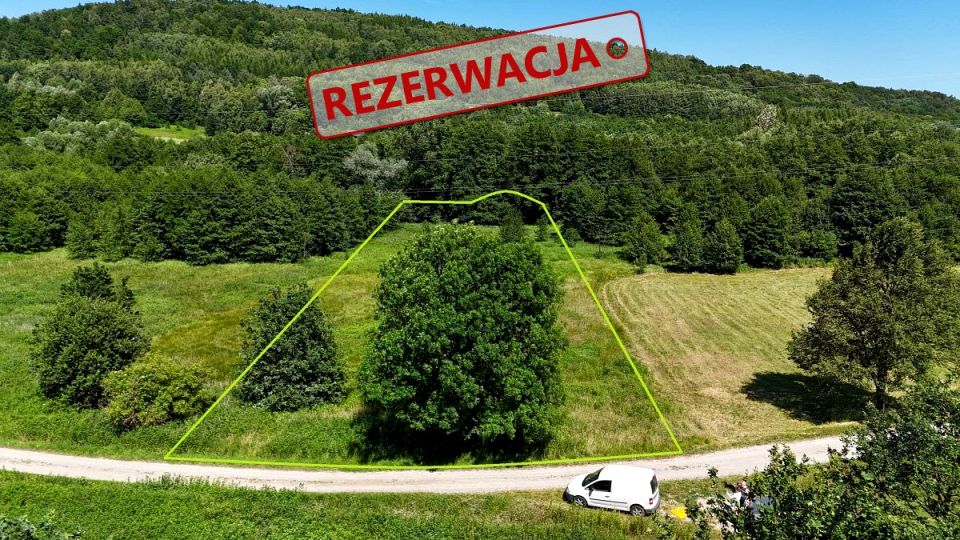 Działka przy lesie