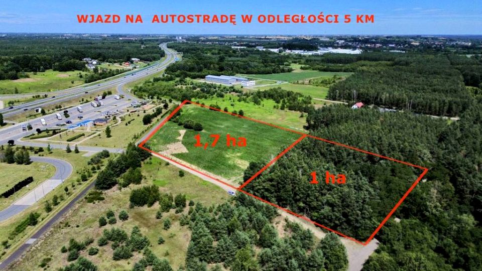 Działka przemysłowa Lubicz Dolny