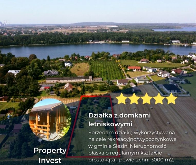 Działka budowlano-rolna Ślesin
